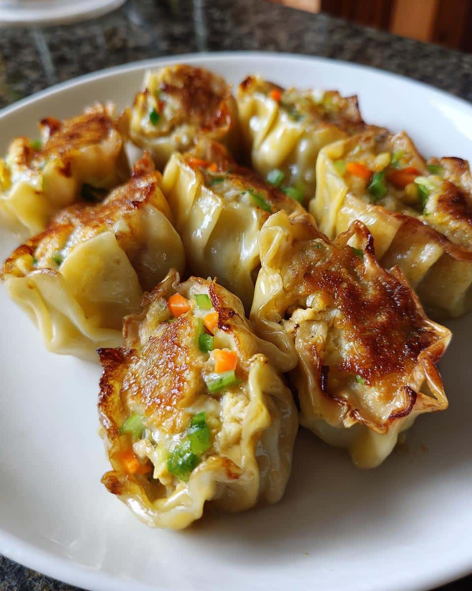 Pan-Fried Chicken Dumplings - detail 2