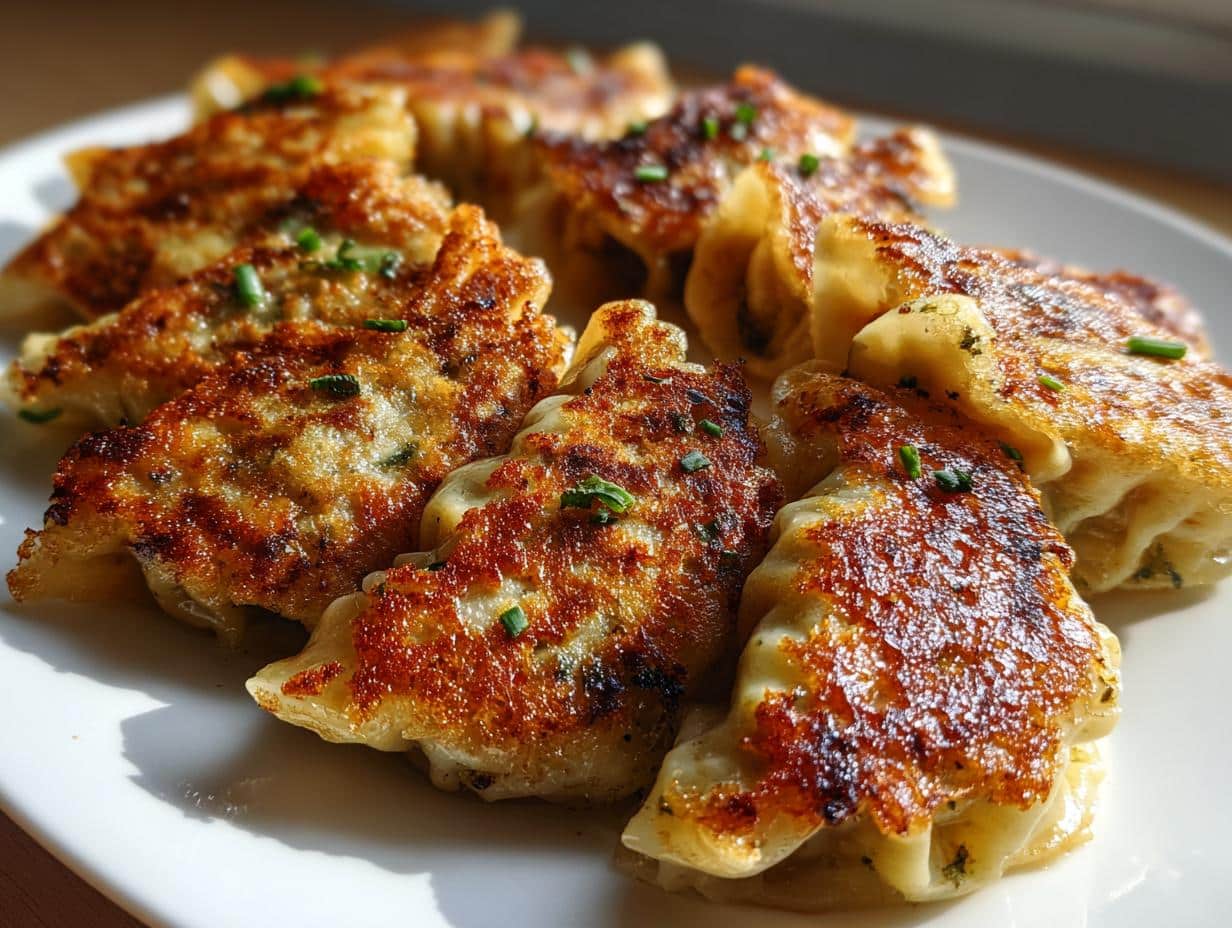 Pan-Fried Chicken Dumplings