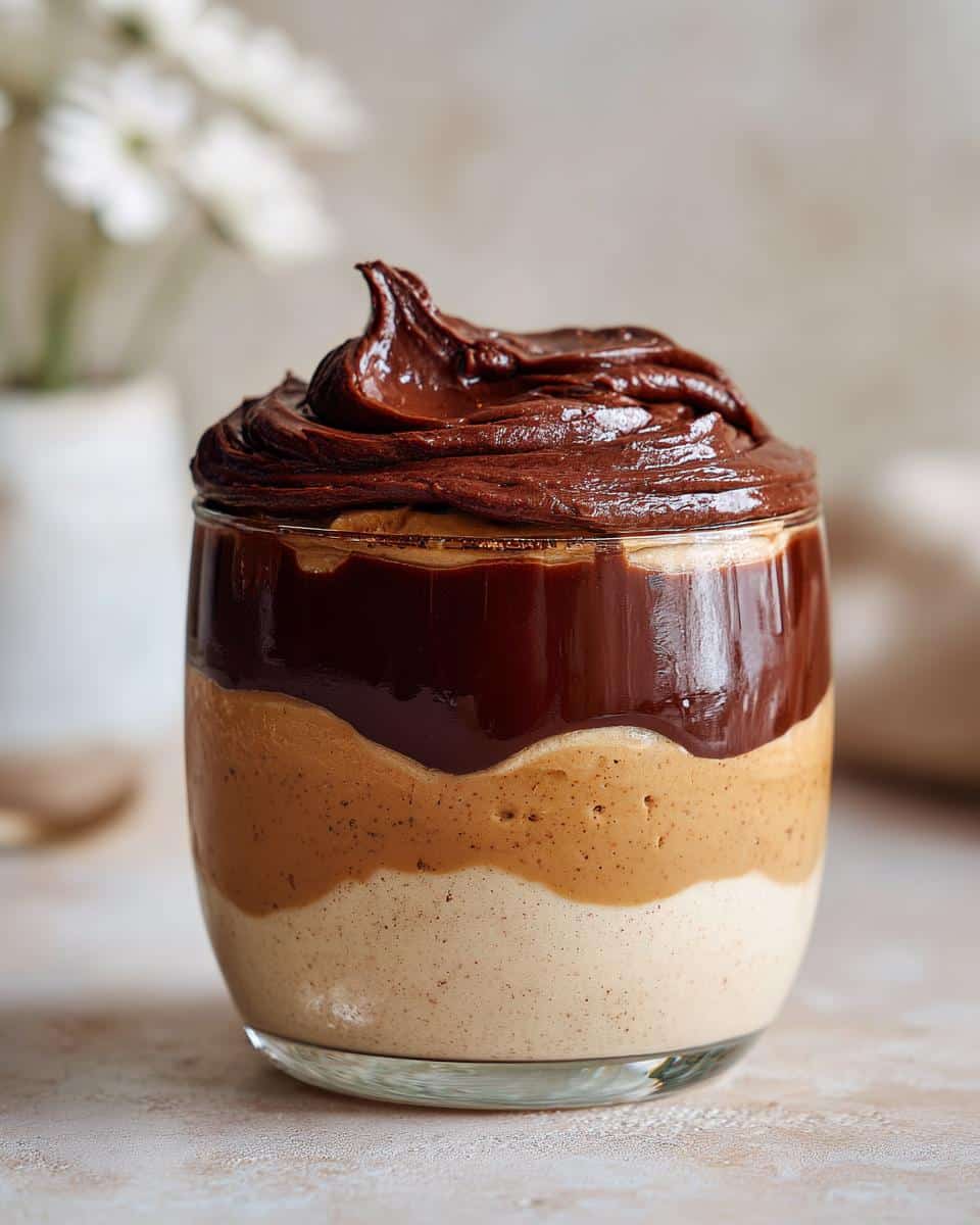 Peanut Butter Mousse with Chocolate Ganache - detail 1