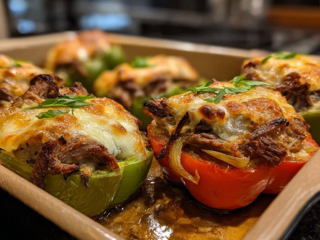 Philly Cheesesteak Stuffed Peppers