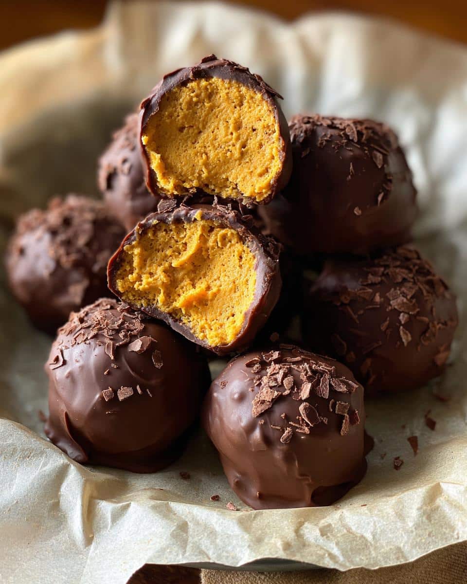 Pumpkin Cheesecake Truffles - detail 1
