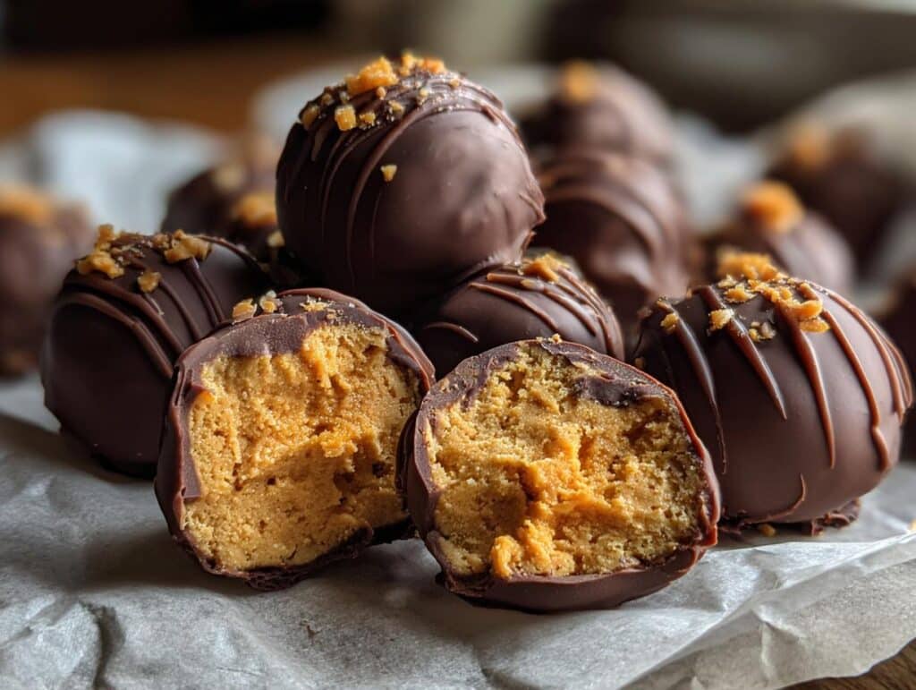Pumpkin Cheesecake Truffles