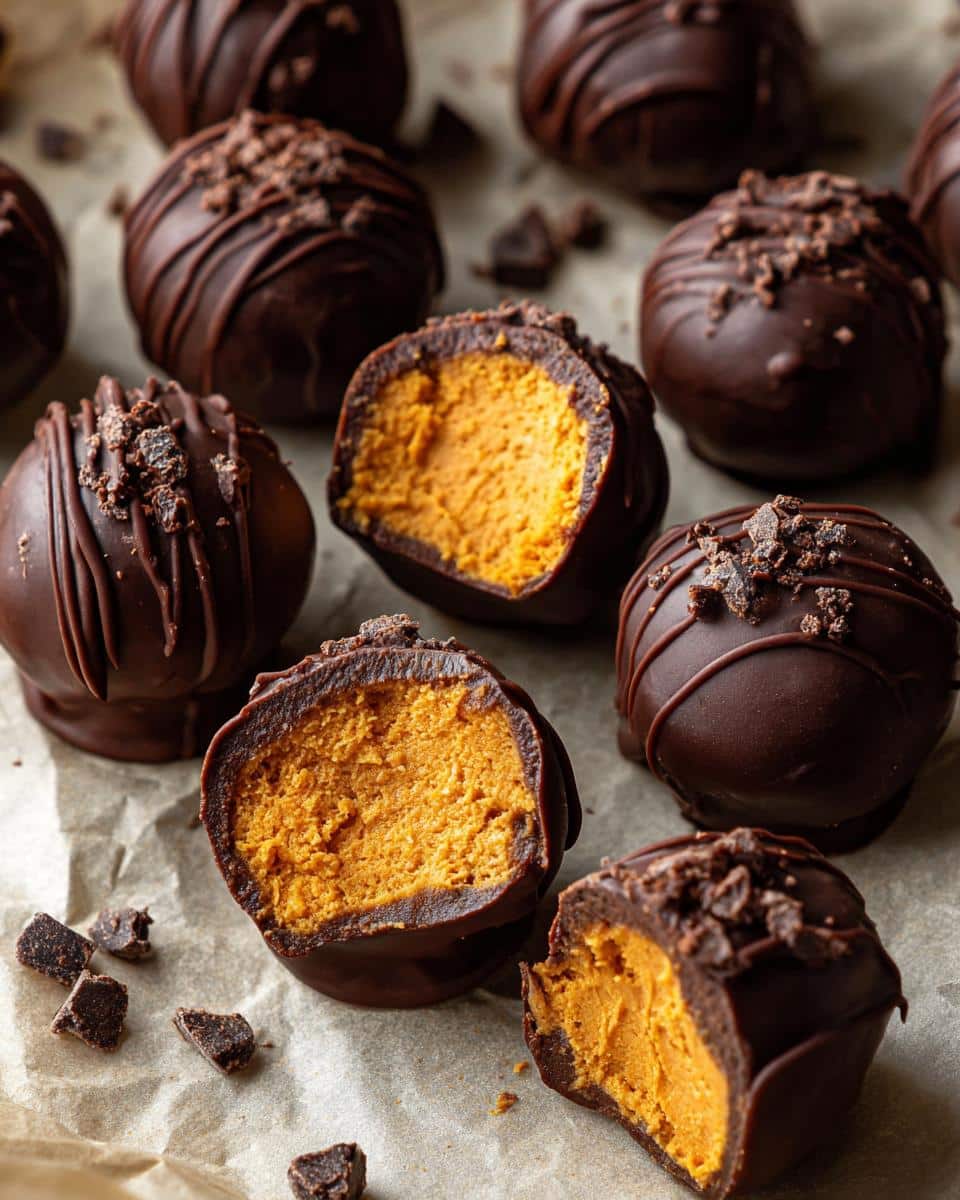 Pumpkin Cheesecake Truffles - detail 3