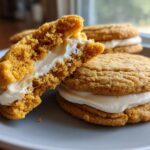 Pumpkin Sugar Cookies with Cream Cheese Frosting