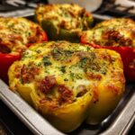 Sausage & Cheese Stuffed Bell Peppers