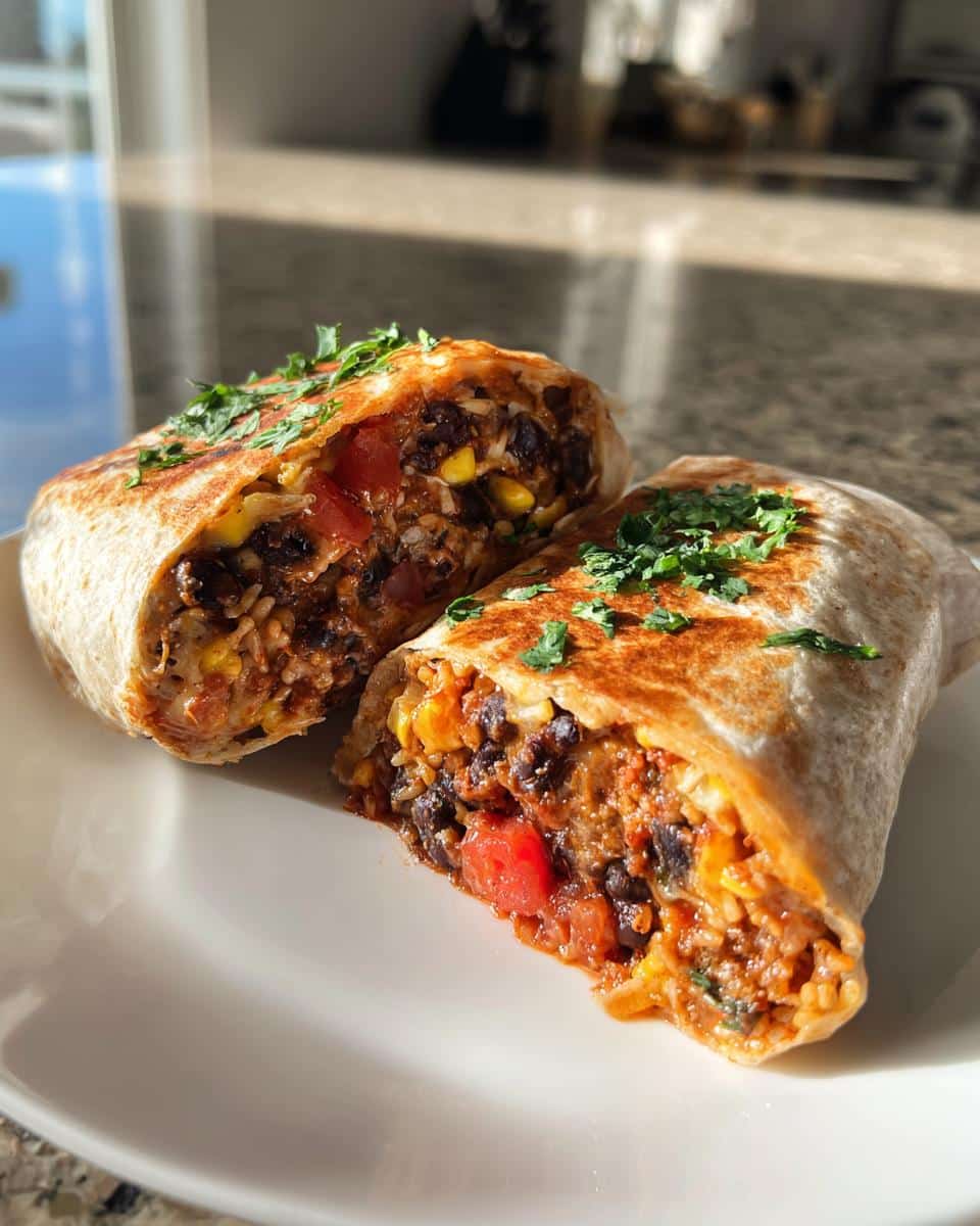 Slow Cooker Black Bean Burritos Recipe - detail 1