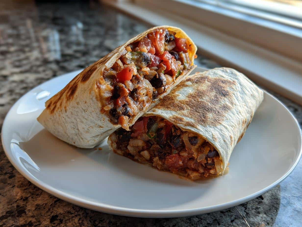 Slow Cooker Black Bean Burritos Recipe