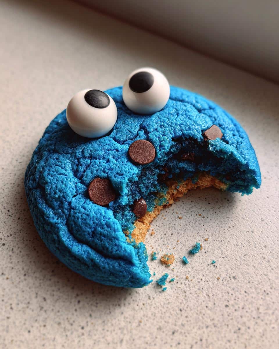 Soft & Chewy Cookie Monster Cookies - detail 1