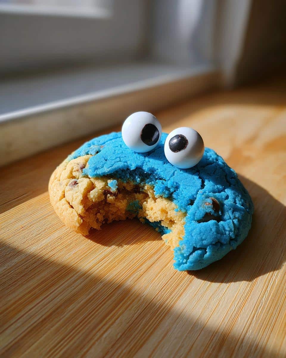 Soft & Chewy Cookie Monster Cookies - detail 2