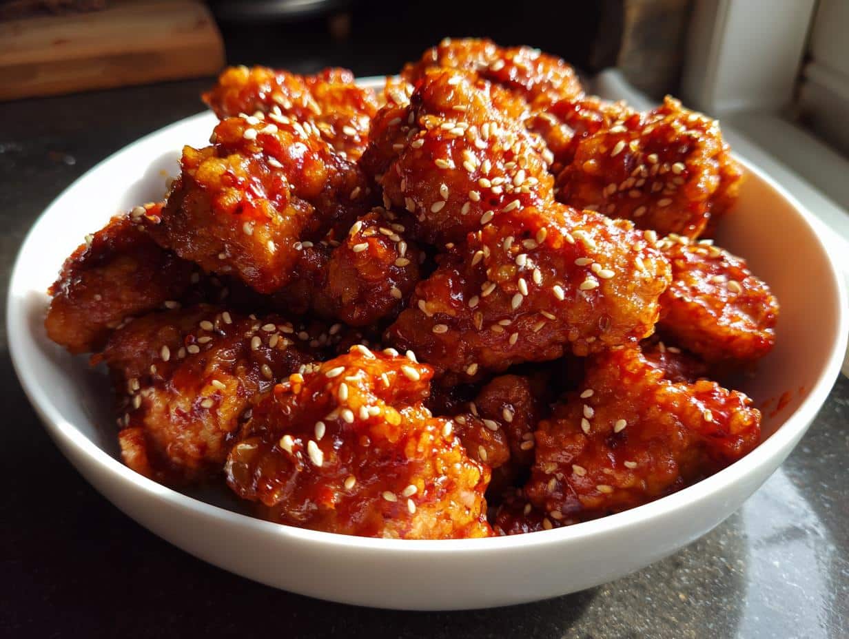 Spicy Korean Fried Chicken Air Fryer Recipe