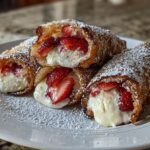 Strawberry Cheesecake Stuffed Eggrolls