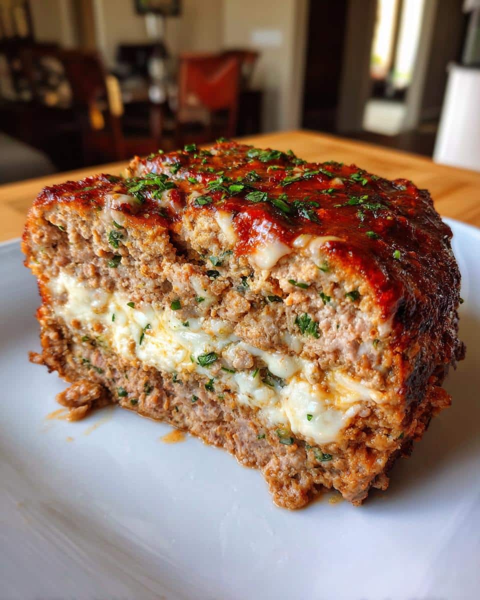 Stuffed Italian Meatloaf with Cheese & Herbs - detail 4