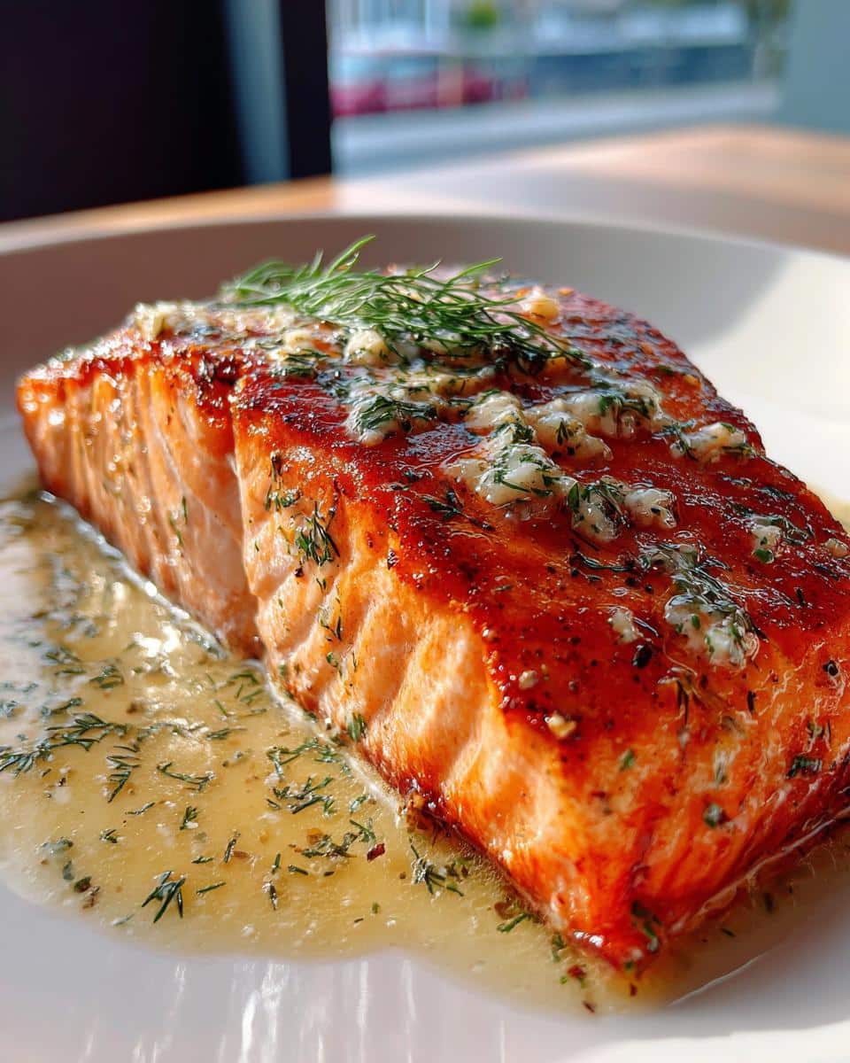 Texas Roadhouse Style Baked Salmon - detail 1