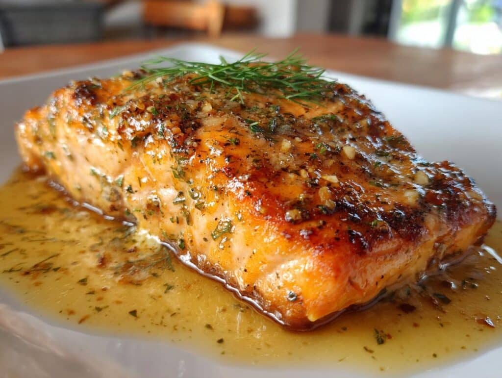 Texas Roadhouse Style Baked Salmon