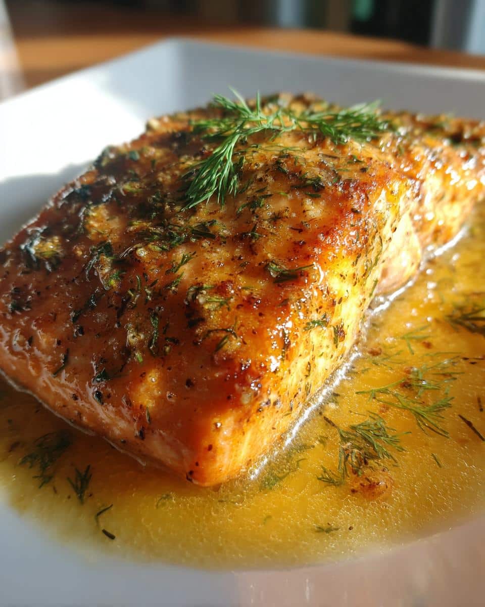 Texas Roadhouse Style Baked Salmon - detail 2