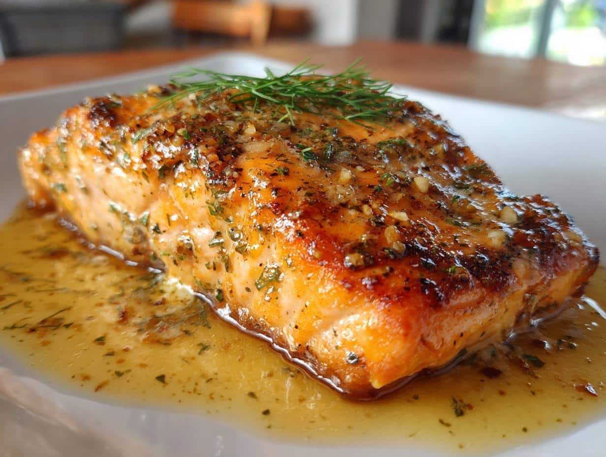 Texas Roadhouse Style Baked Salmon