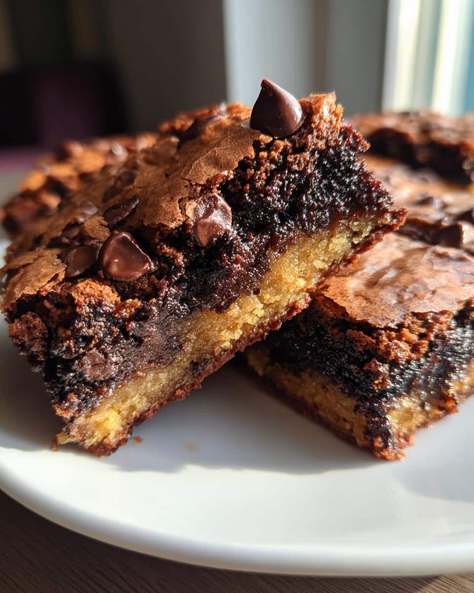 The Best Fudgy Chewy Browkies (Brookies) - detail 1