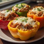 Turkey Stuffed Bell Peppers (Healthy & Lean)