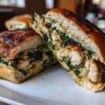 White Cheddar & Spinach Chicken Burgers