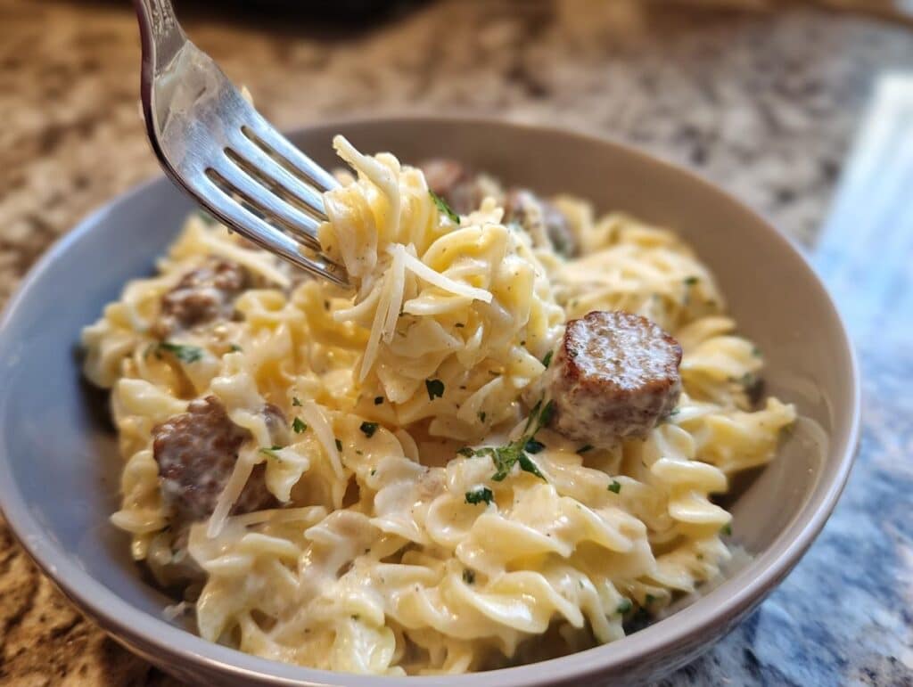 Creamy Smoked Sausage Pasta - Featured