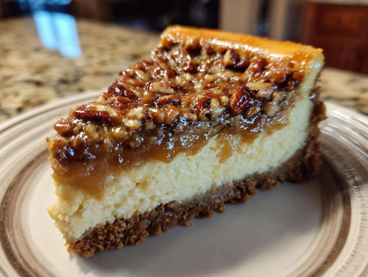 Pecan Pie Cheesecake - Featured