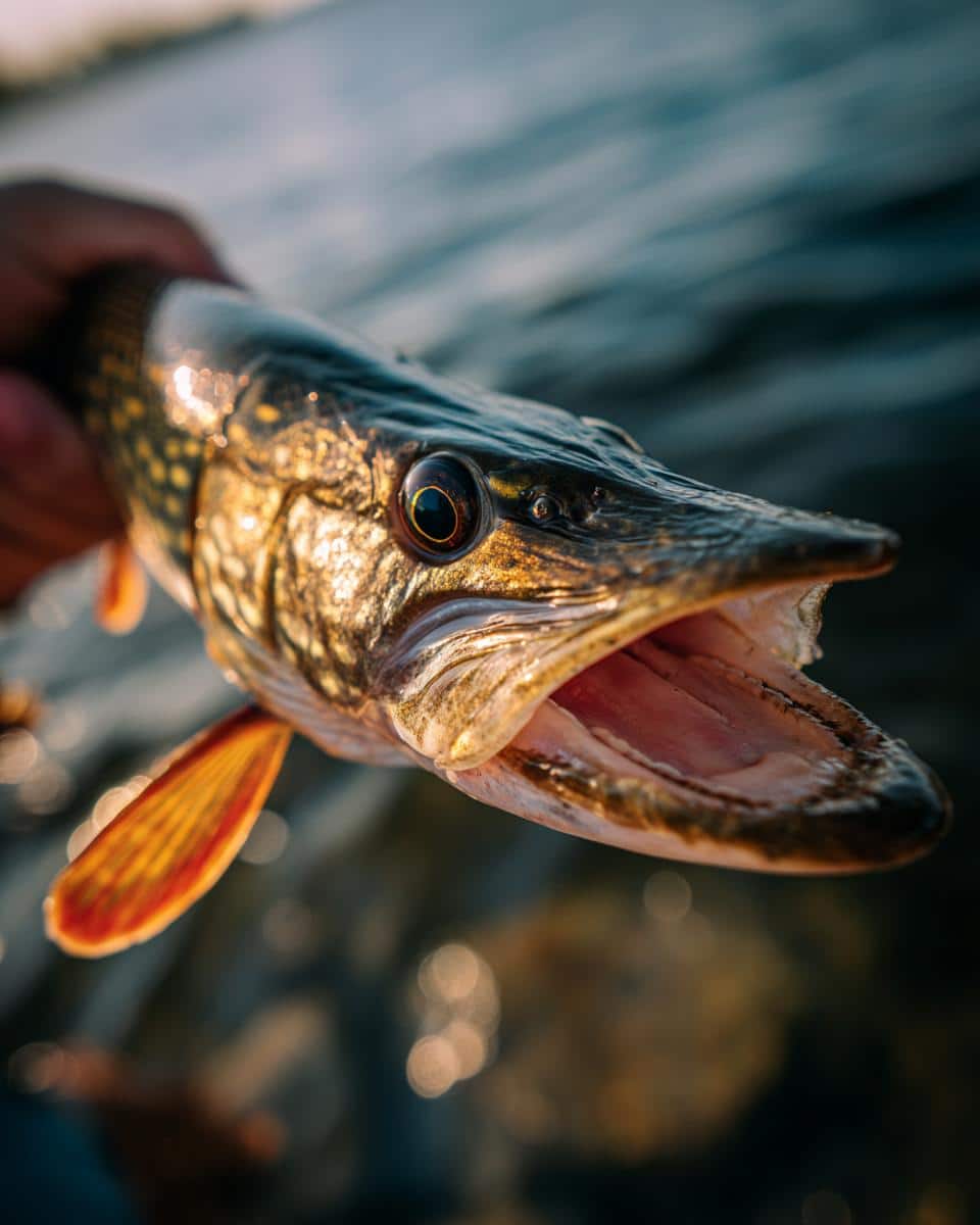 Close-up of a freshly caught fish, perfect for a Tin Fish Date Night recipe.