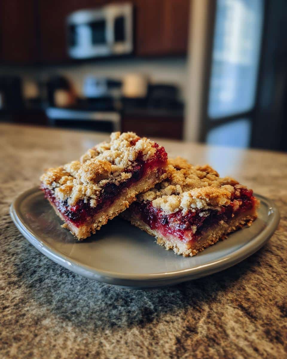 blueberry rhubarb crumble bars - Other 3