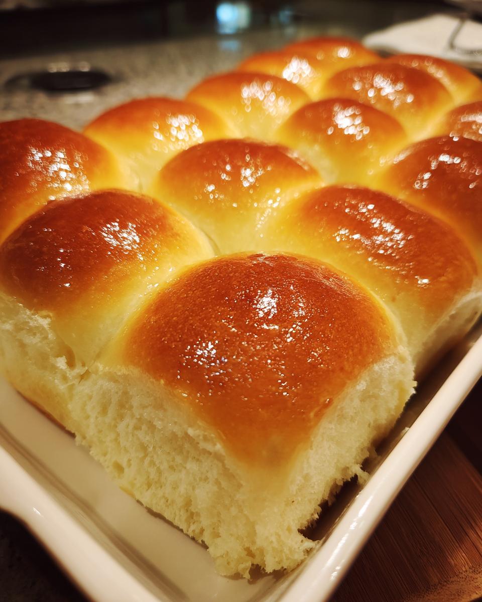 A batch of freshly baked Amazing 1-Hour Soft Dinner Rolls on a white serving tray, showcasing their golden-brown tops.