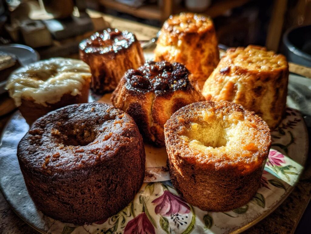 Selection of crispy potato cakes with various toppings, showcasing The ULTIMATE Guide to potato recipes.