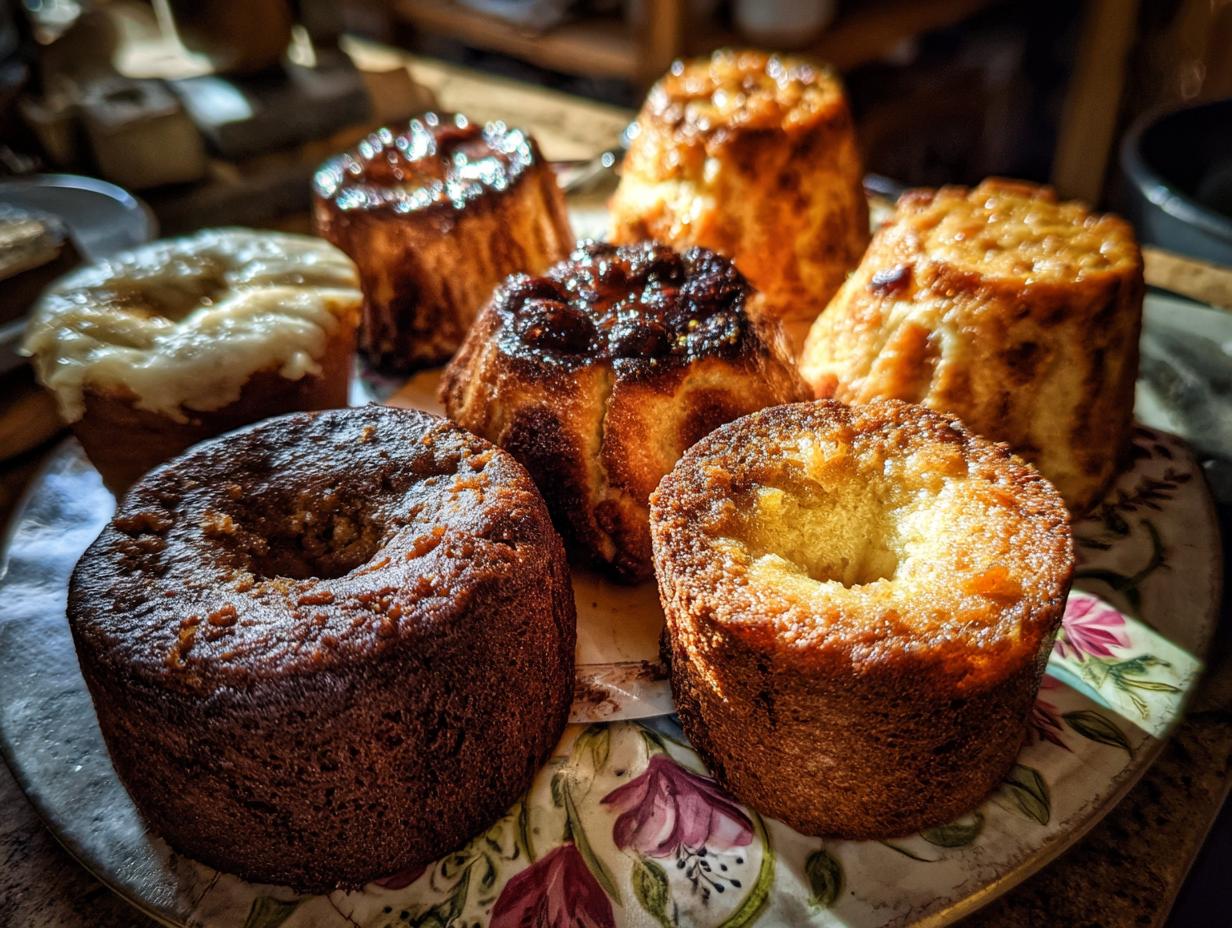 Selection of crispy potato cakes with various toppings, showcasing The ULTIMATE Guide to potato recipes.