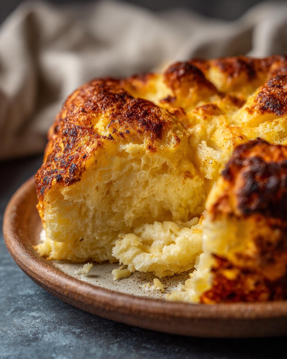 Close-up of Fluffy & Crispy Potatoes on a plate, showcasing the golden-brown crust and soft interior.