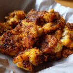 Close-up of seasoned Lemon Pepper Chicken pieces in a bowl, ready to eat.