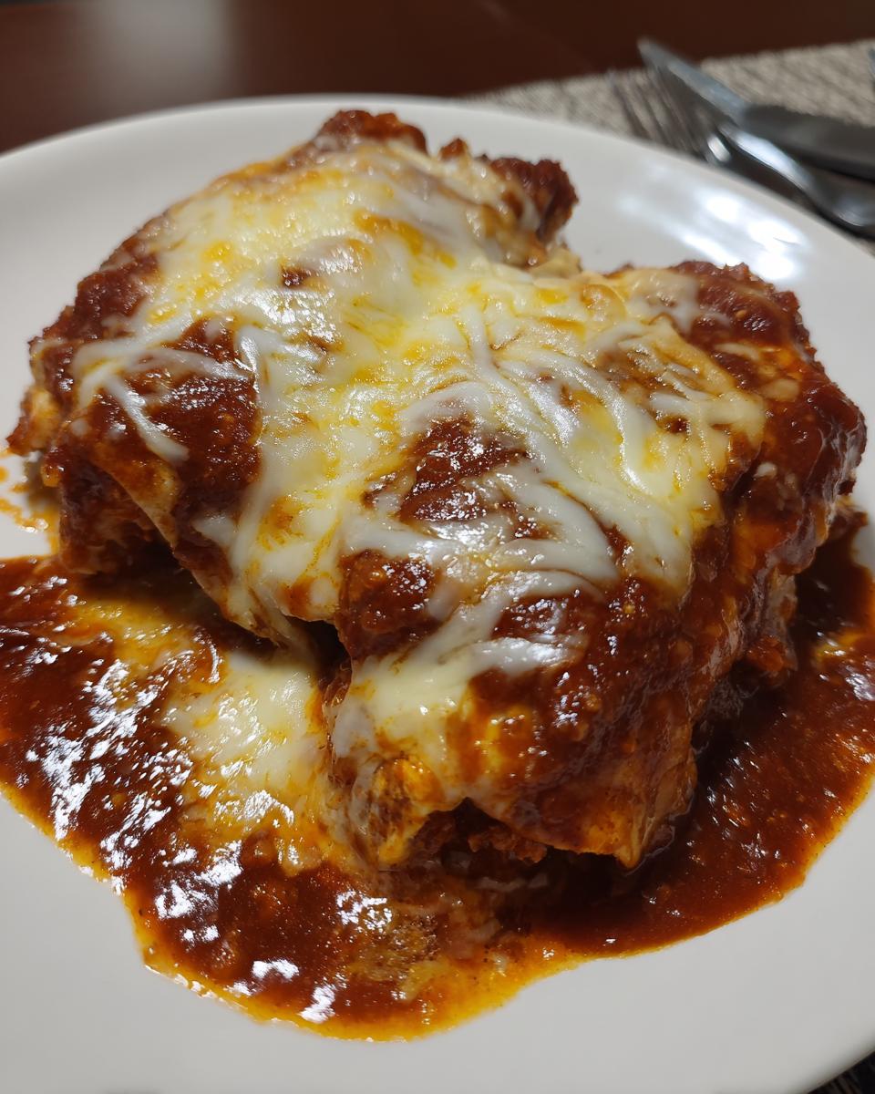 Two Best Restaurant-Style Red Cheese Enchiladas covered in red sauce and melted cheese on a white plate.