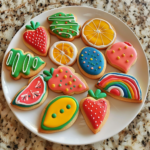 End of Summer Decorated Sugar Cookies