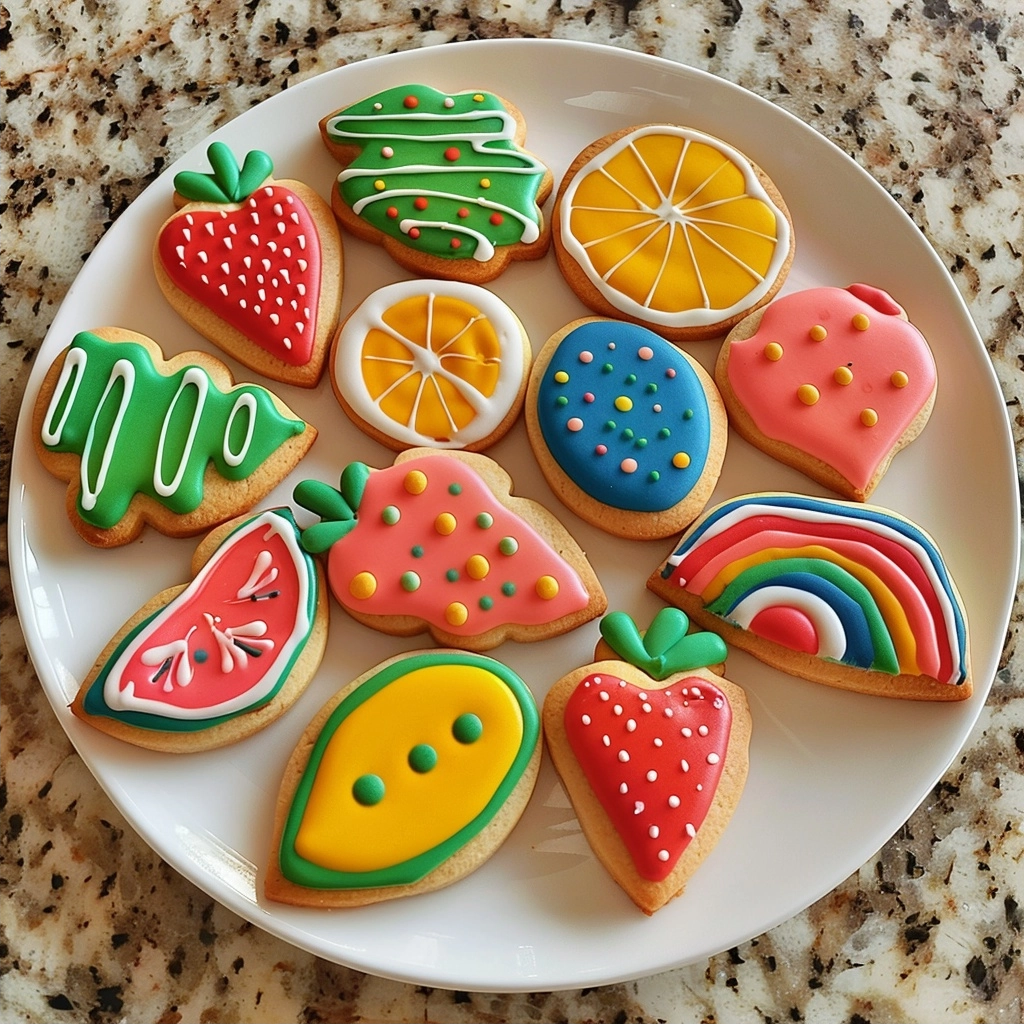 End of Summer Decorated Sugar Cookies