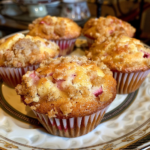 Delicious Sour Cream Rhubarb Muffins Recipe