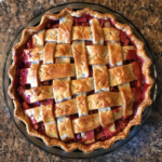 Easy Rhubarb Pie with Frozen Strawberries