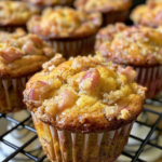 Easy Rhubarb Muffins Recipe with Greek Yogurt