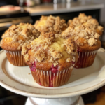 Best Ever Rhubarb Streusel Muffins